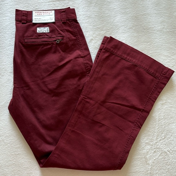 Vintage NEW WITH TAGS Abercrombie & Fitch Twill Wide Ankle Pants - Picture 1 of 5